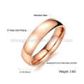 Free sample rose gold ring women,stainless steel metal o-ring,flowing ring jewelry